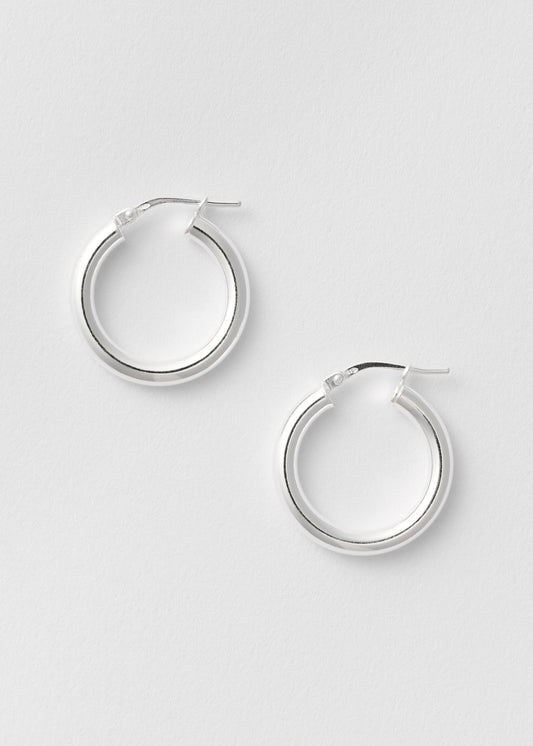 Isabelle Silver Hoops 15mm