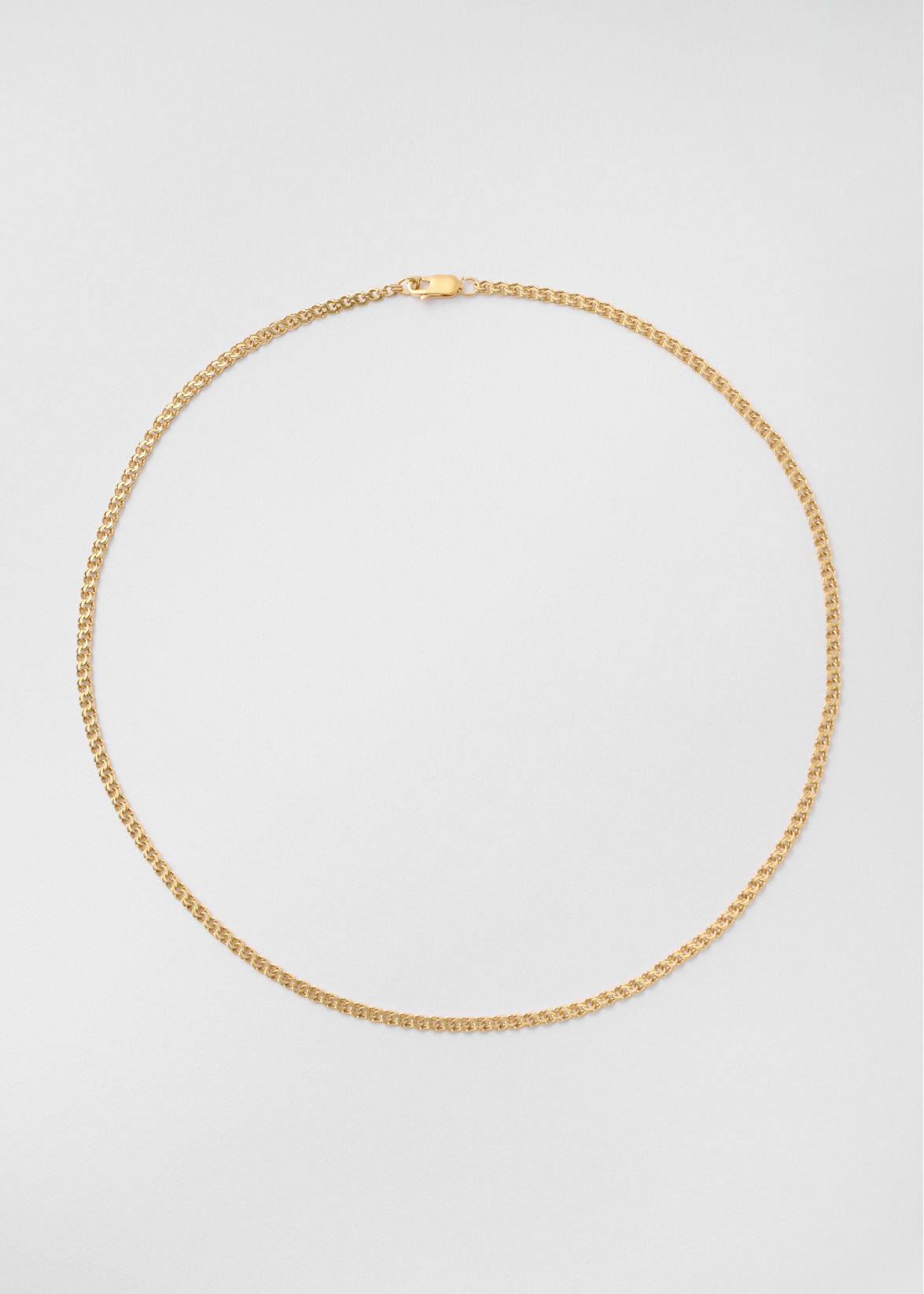 2mm bismarck necklace gold-plated sad