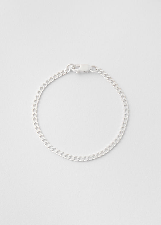 Silver Pansar Bracelet 2mm