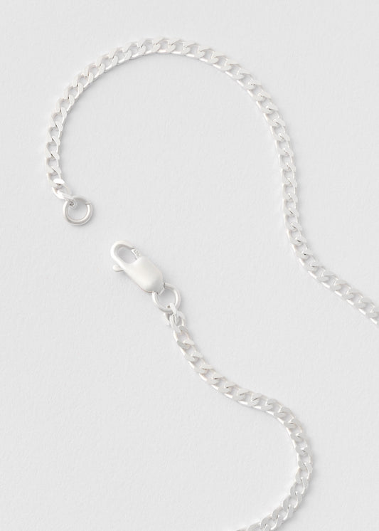 Silver Pansar Necklace 2mm
