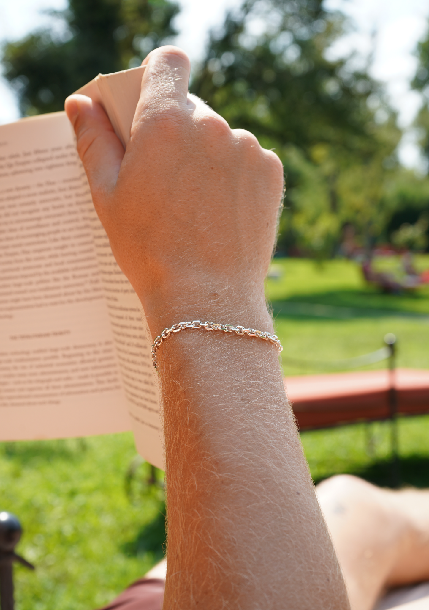 Anchor Bracelet 3mm Silver