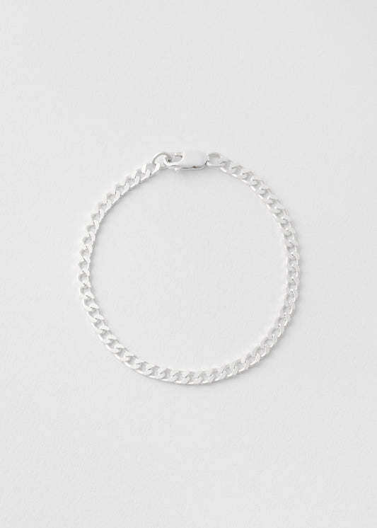 Silver Pansar Bracelet 3mm