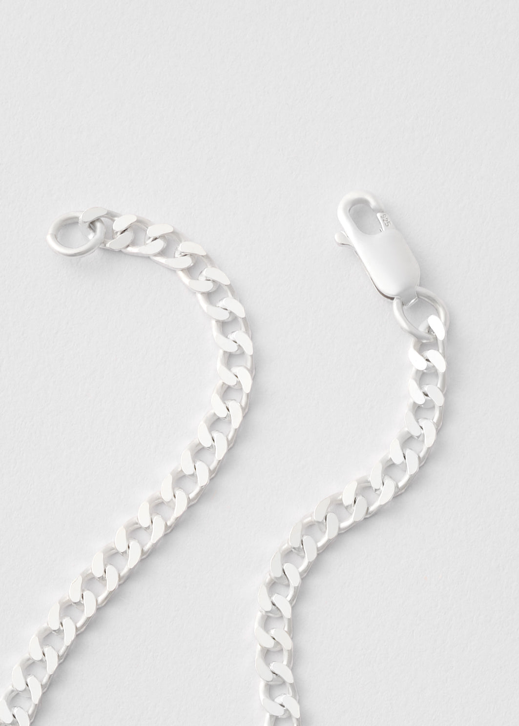 Silver Pansar Bracelet 3mm