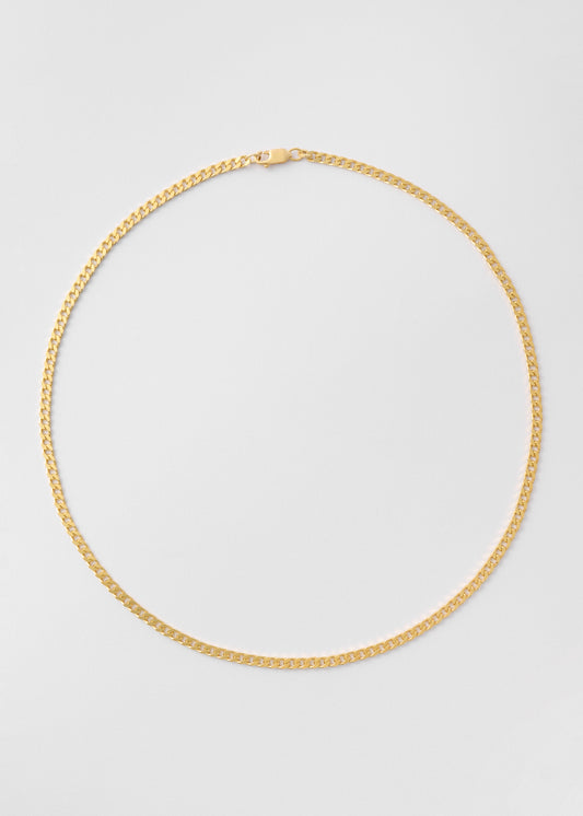 Gold Pansar Necklace 3mm