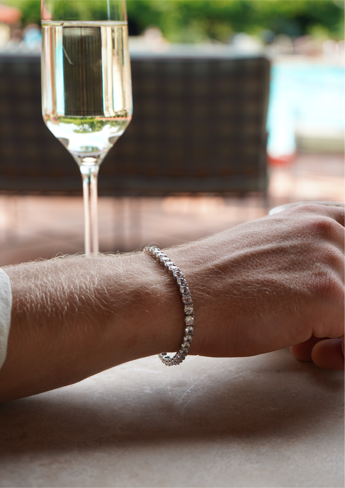 Silver Tennis Bracelet 4,5mm