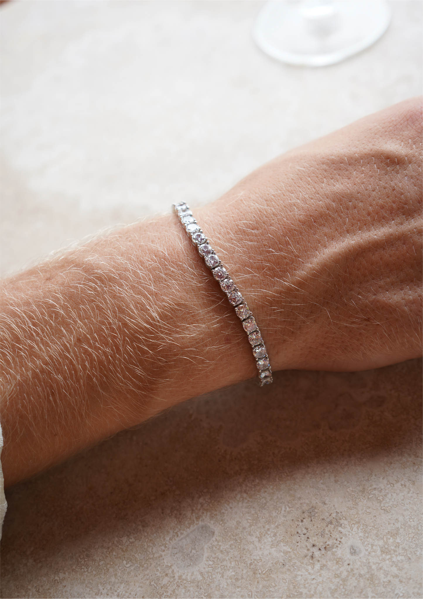 Silver Tennis Bracelet 4,5mm