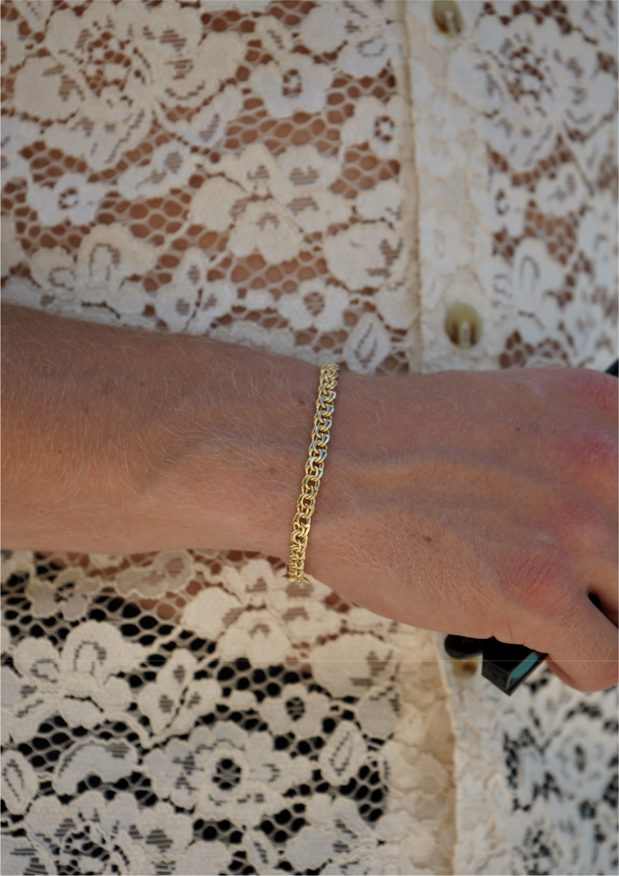 Gold Bismarck Bracelet 5 mm
