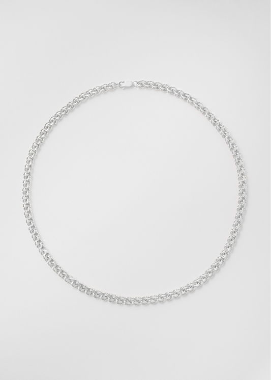 6mm bismarck necklace sterling silver by sad