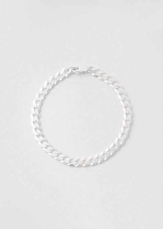 Silver Pansar Bracelet 5mm