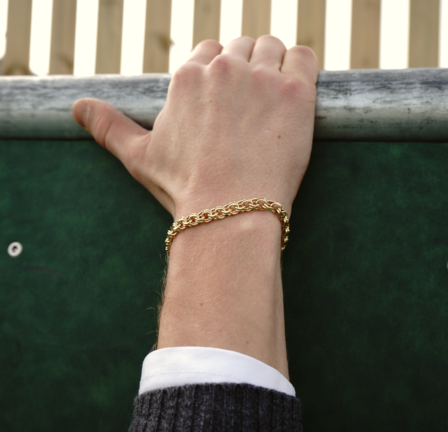 8mm Bismarck Bracelet Gold