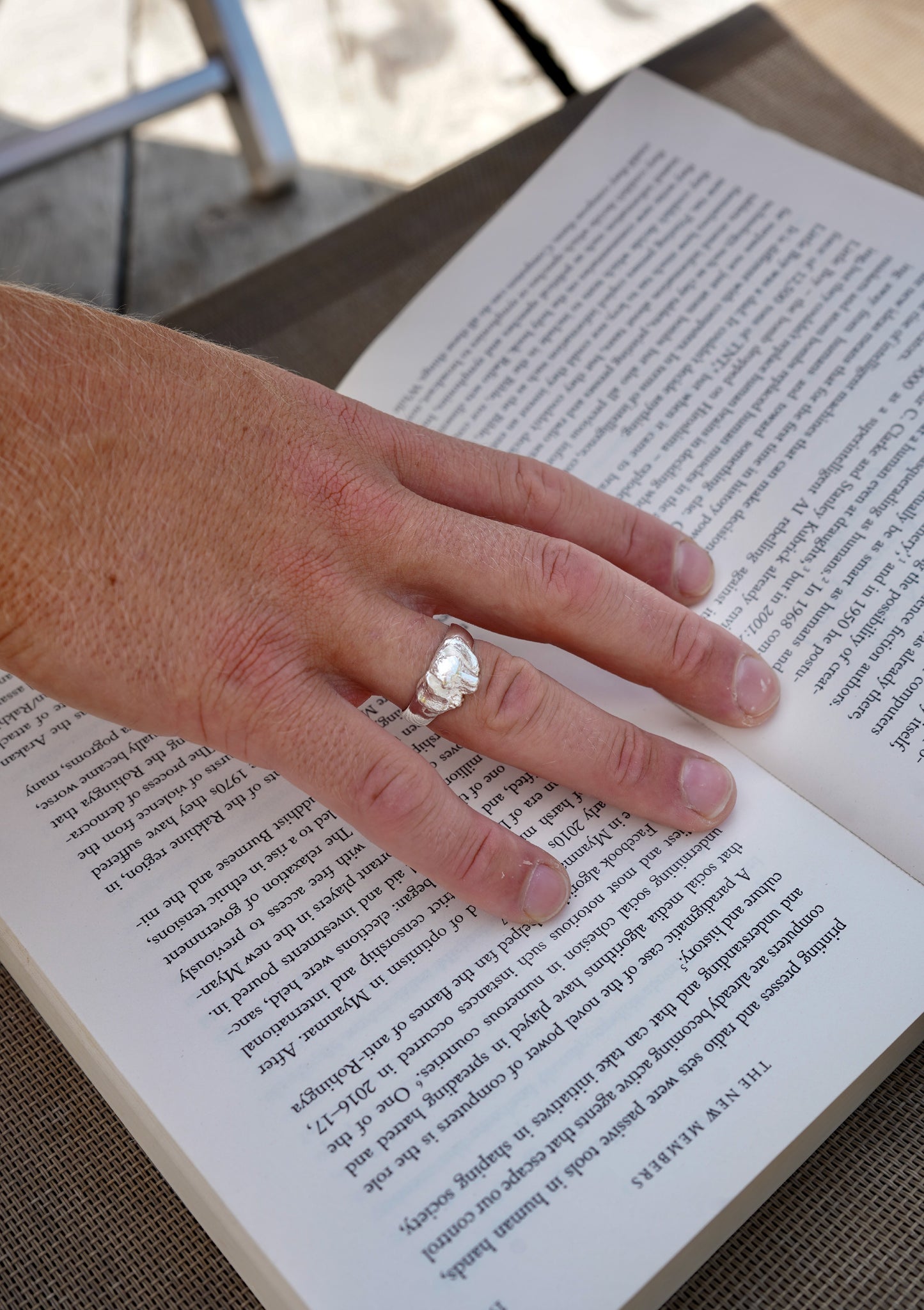 Silver Dog Signet Ring