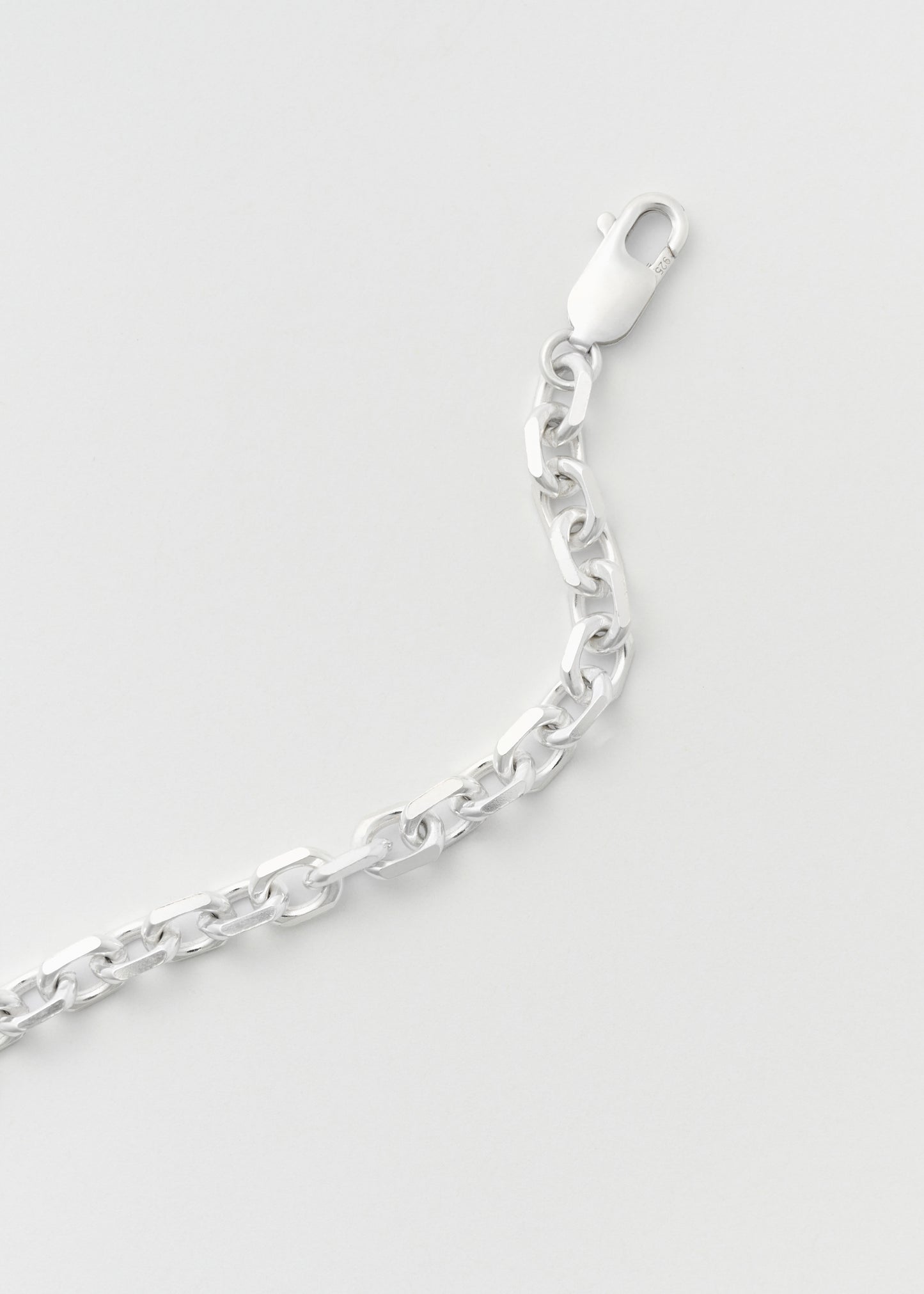 Anchor Bracelet 7mm Silver