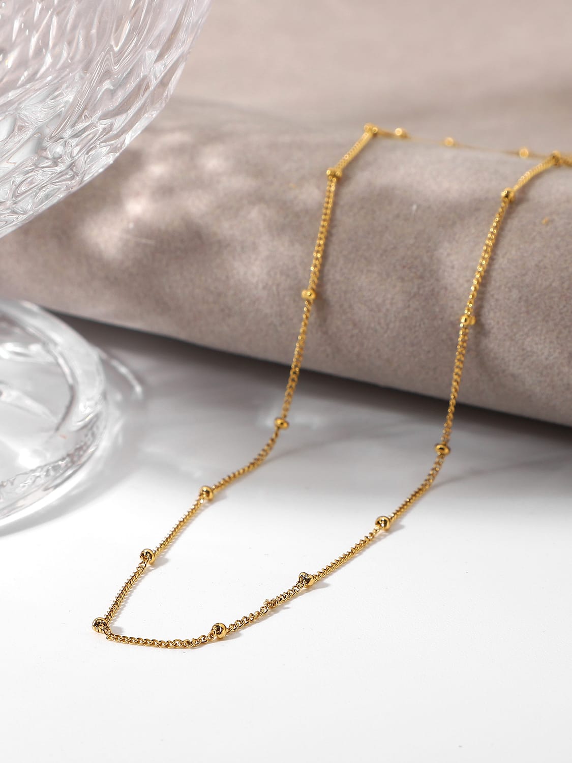 Beaded Thin Necklace
