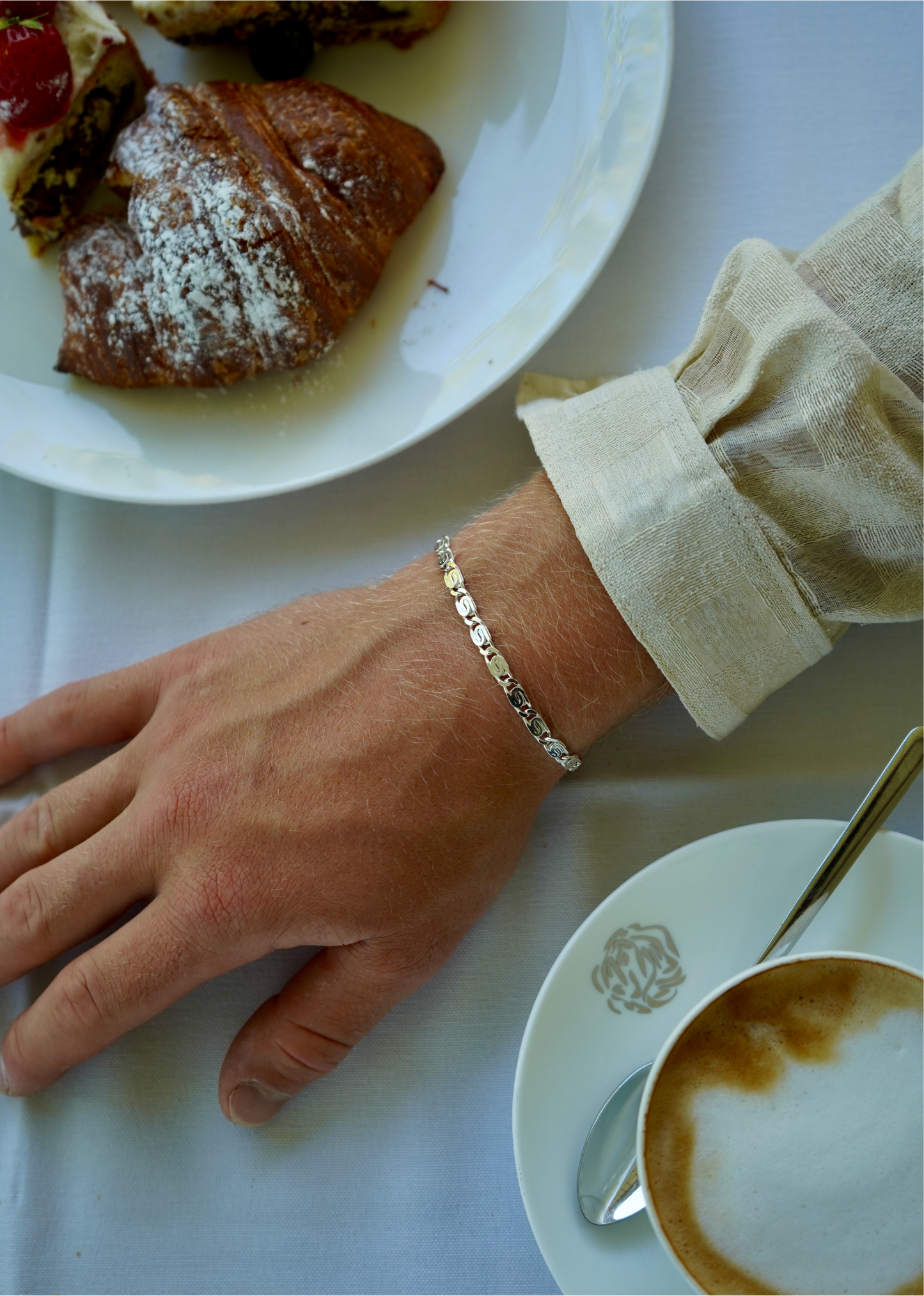 Silver Cinnamon Bracelet Bracelet