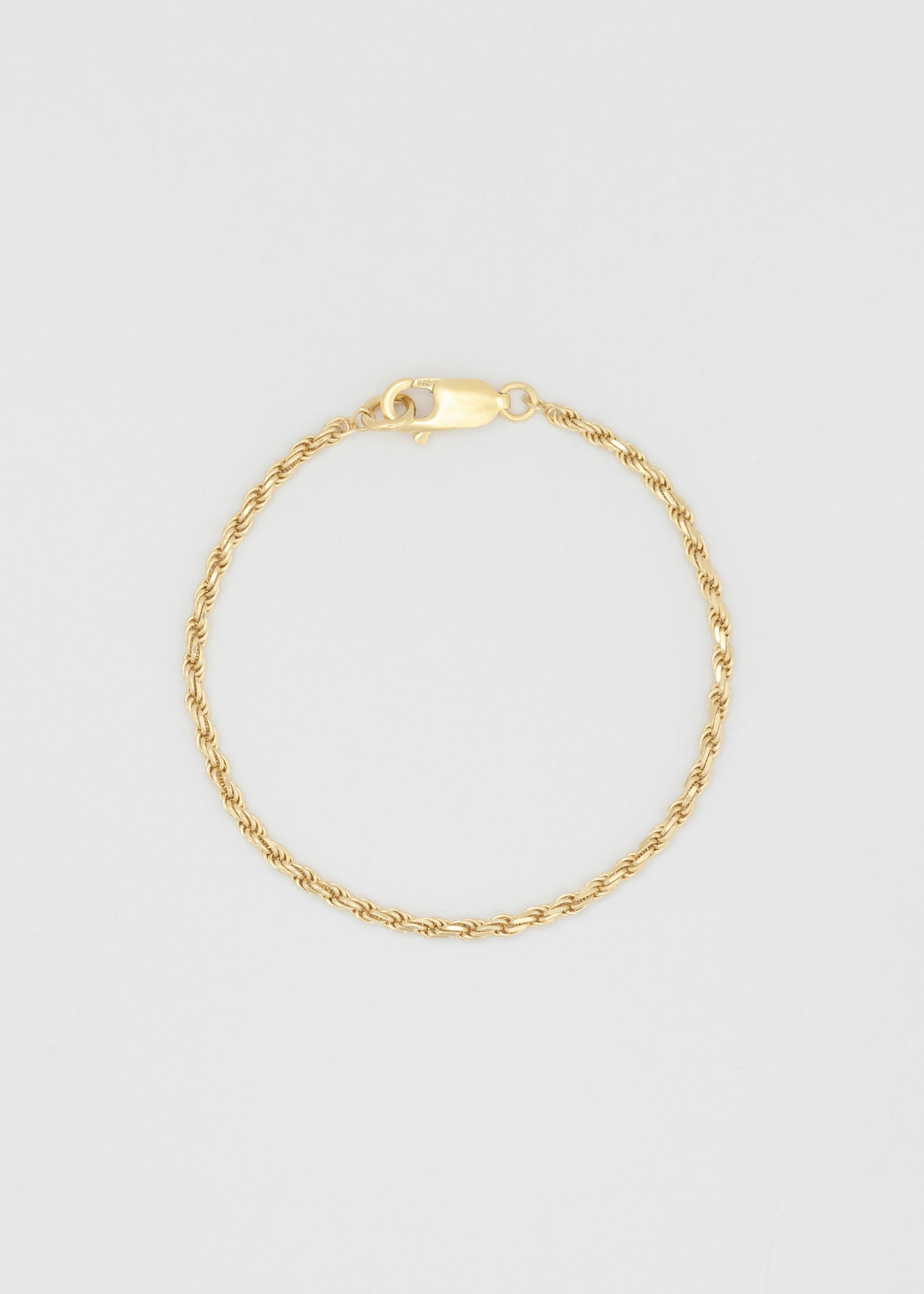 Gold Cordell Bracelet 2mm