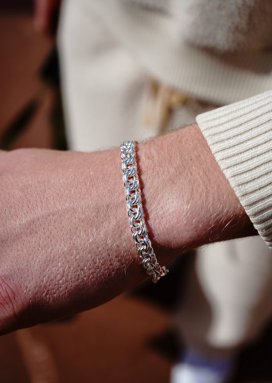 8mm Bismarck Bracelet Silver