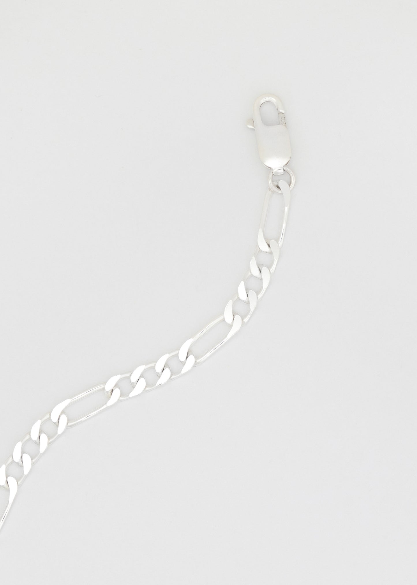 Silver Figaro Bracelet 5mm