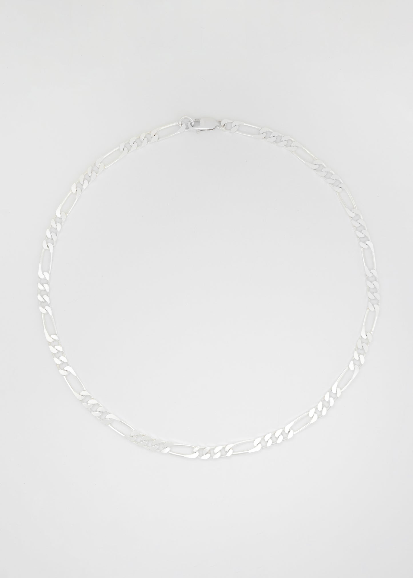 Silver Figaro Necklace 7mm