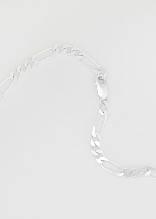 Silver Figaro Necklace 7mm
