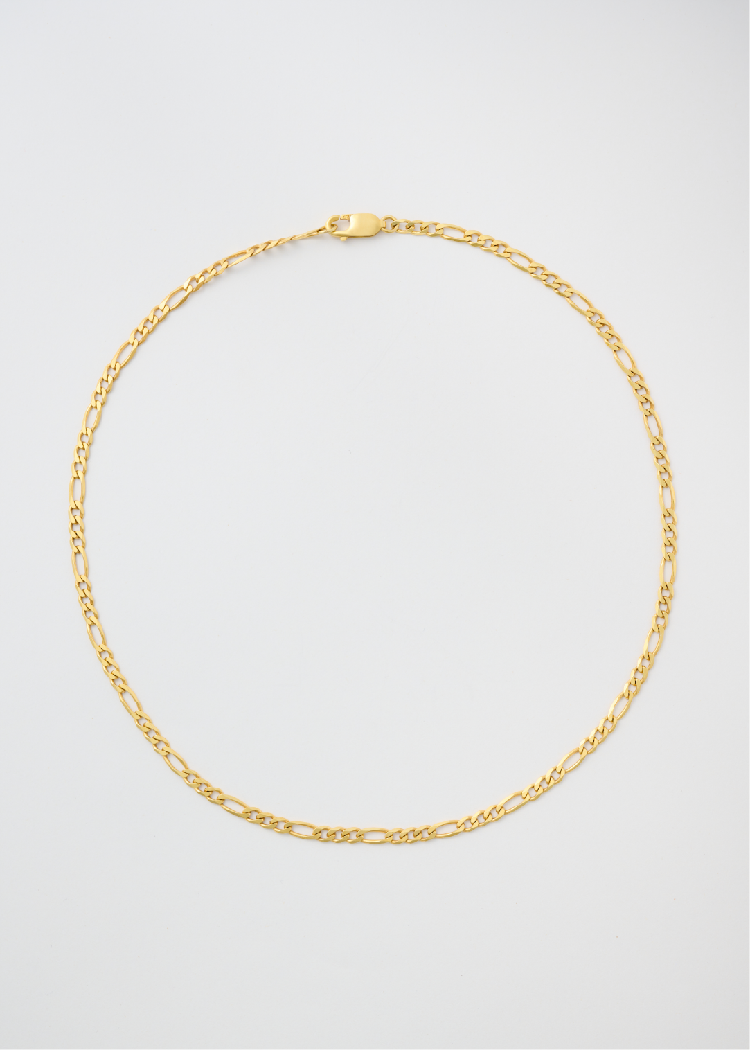 Gold Figaro Necklace 3mm