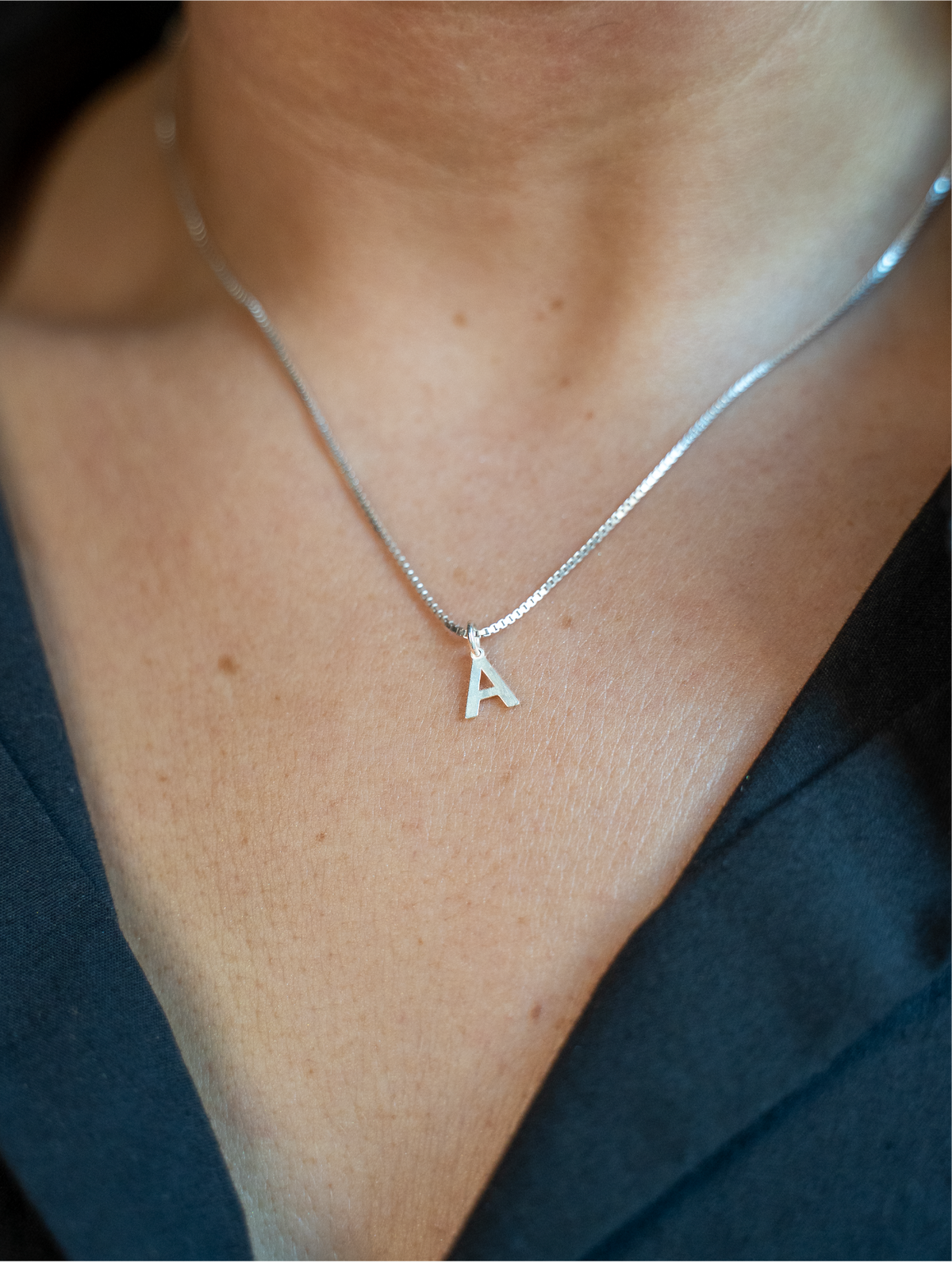 Mini Letter Pendants Gold