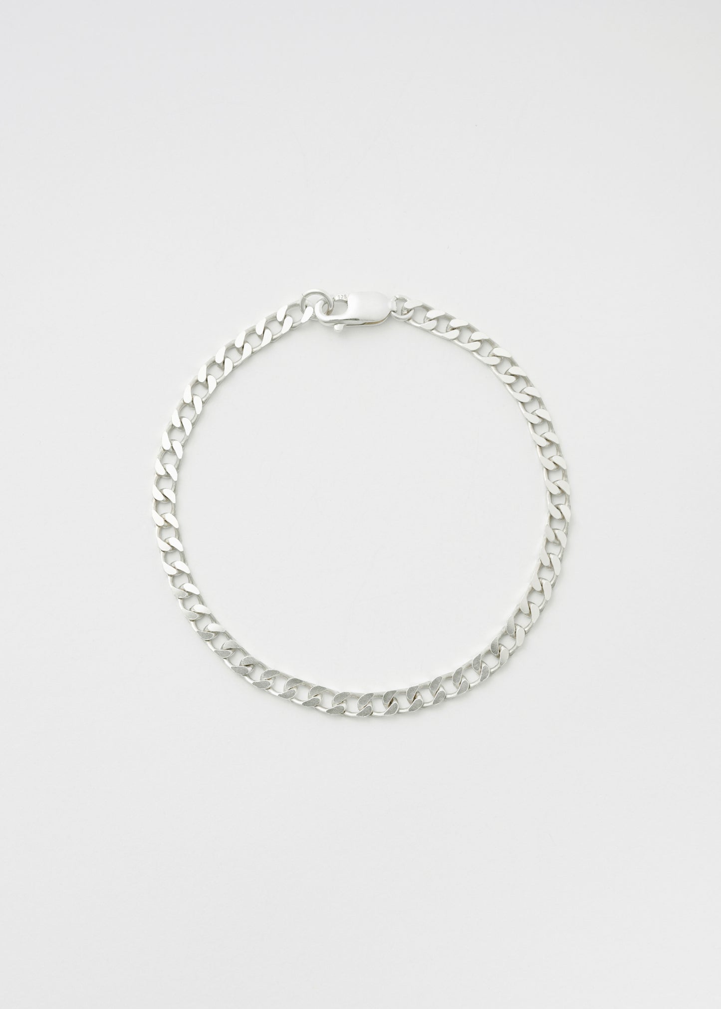 Silver Pansar Bracelet 4mm