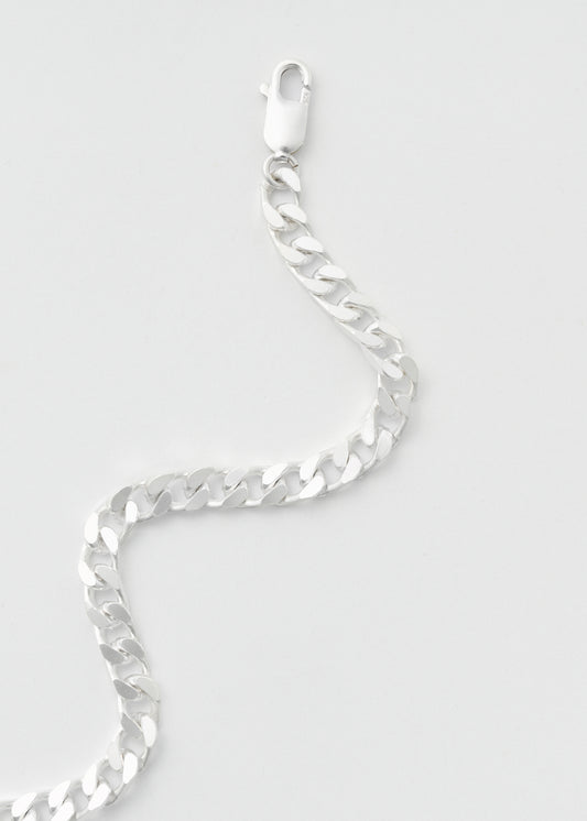 Silver Pansar Necklace 6mm