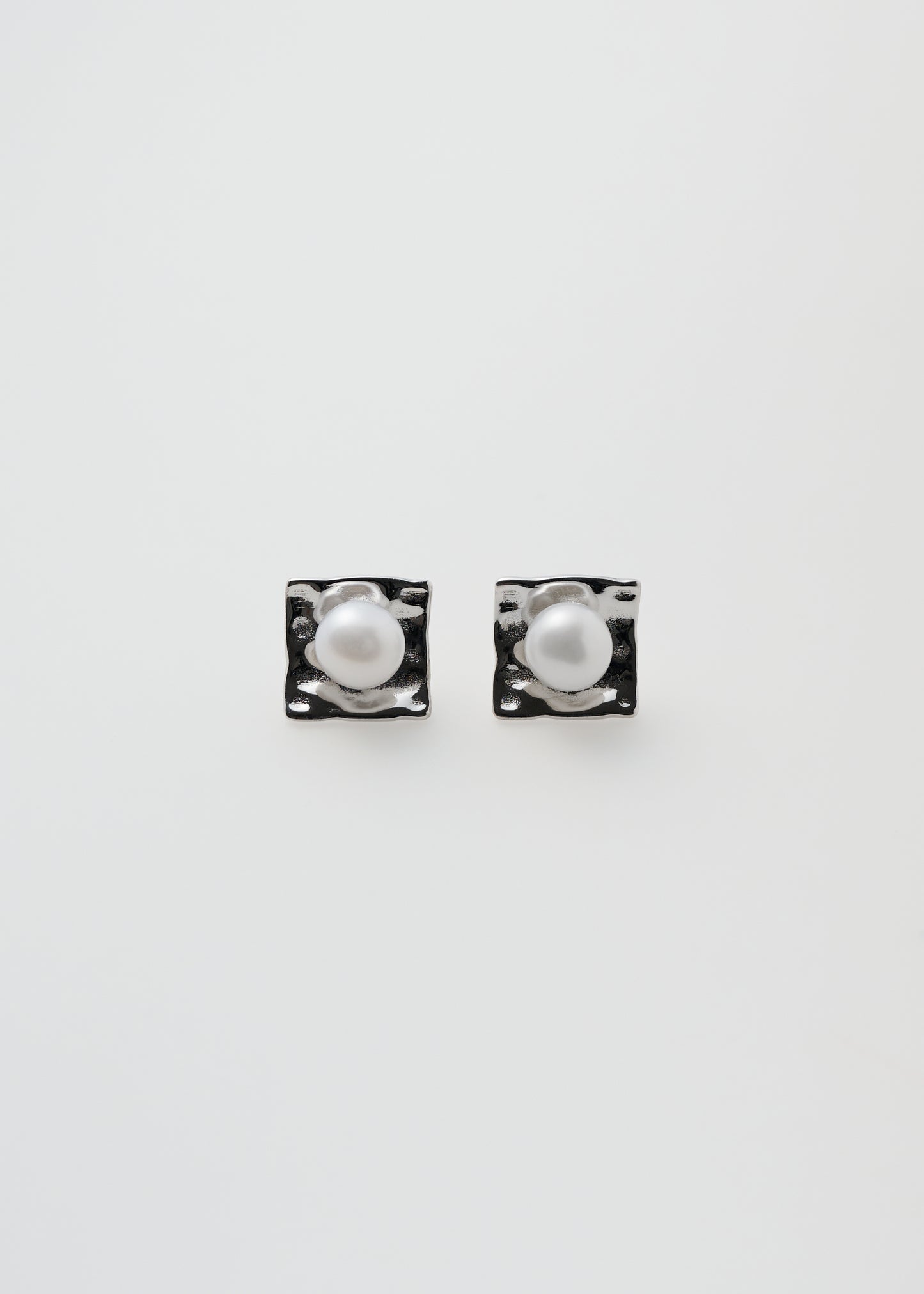 Rectangular Studs 10mm Silver
