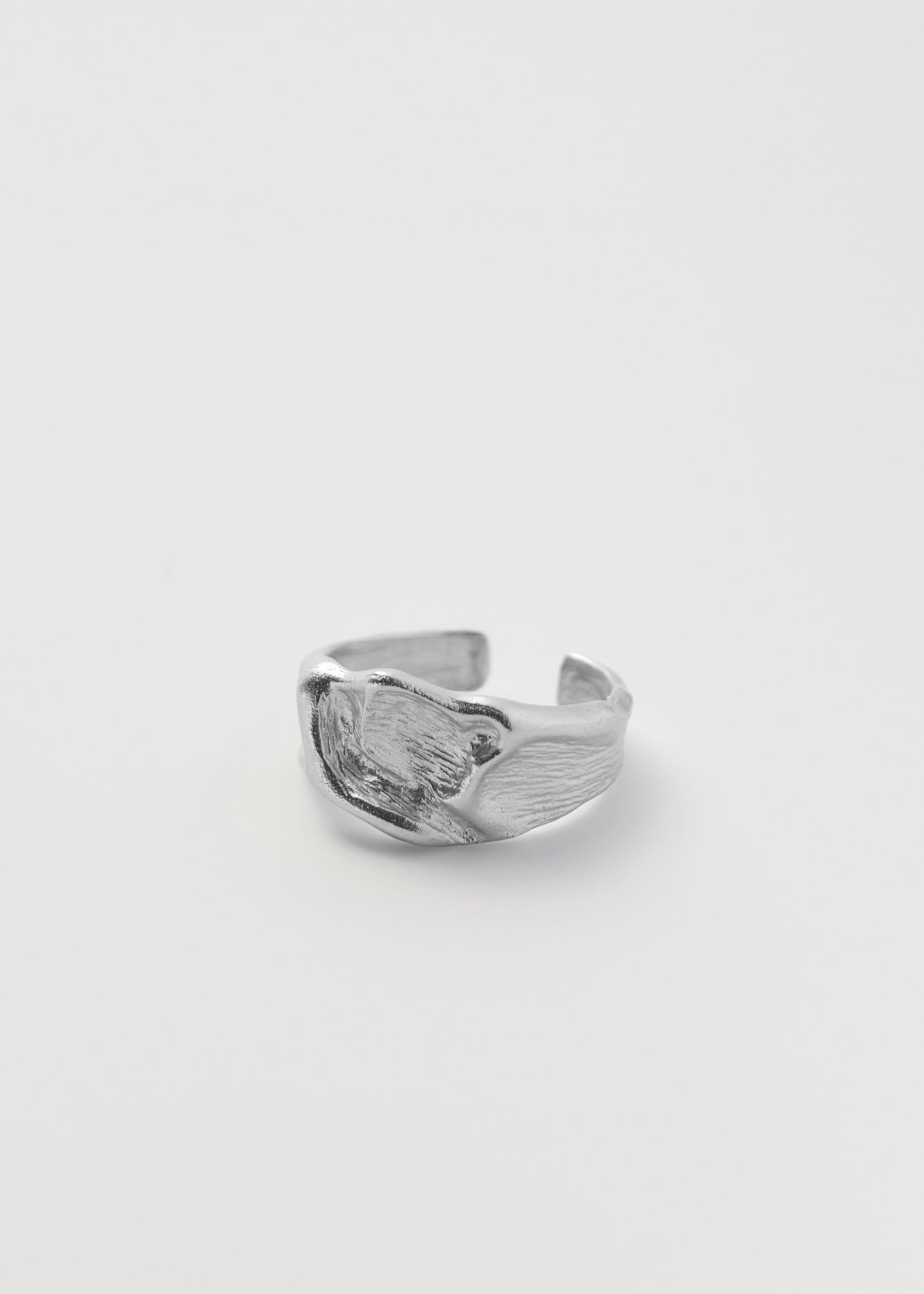 Uneven Ring Silver