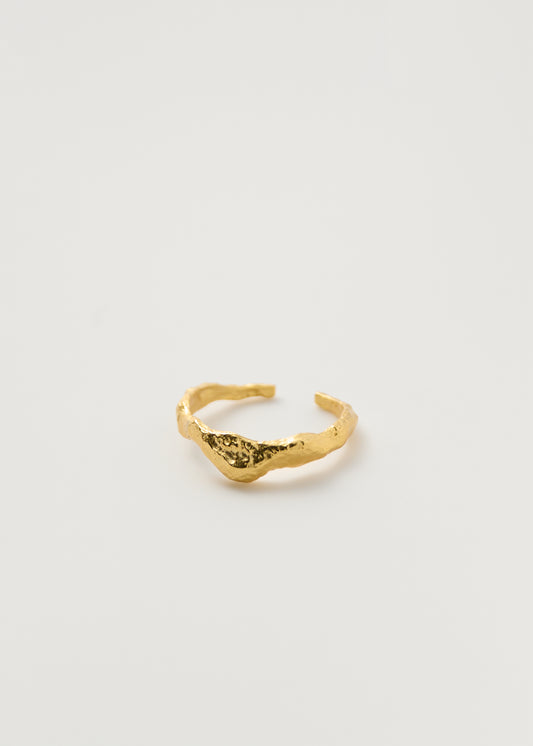 Thin Irregular Ring Gold