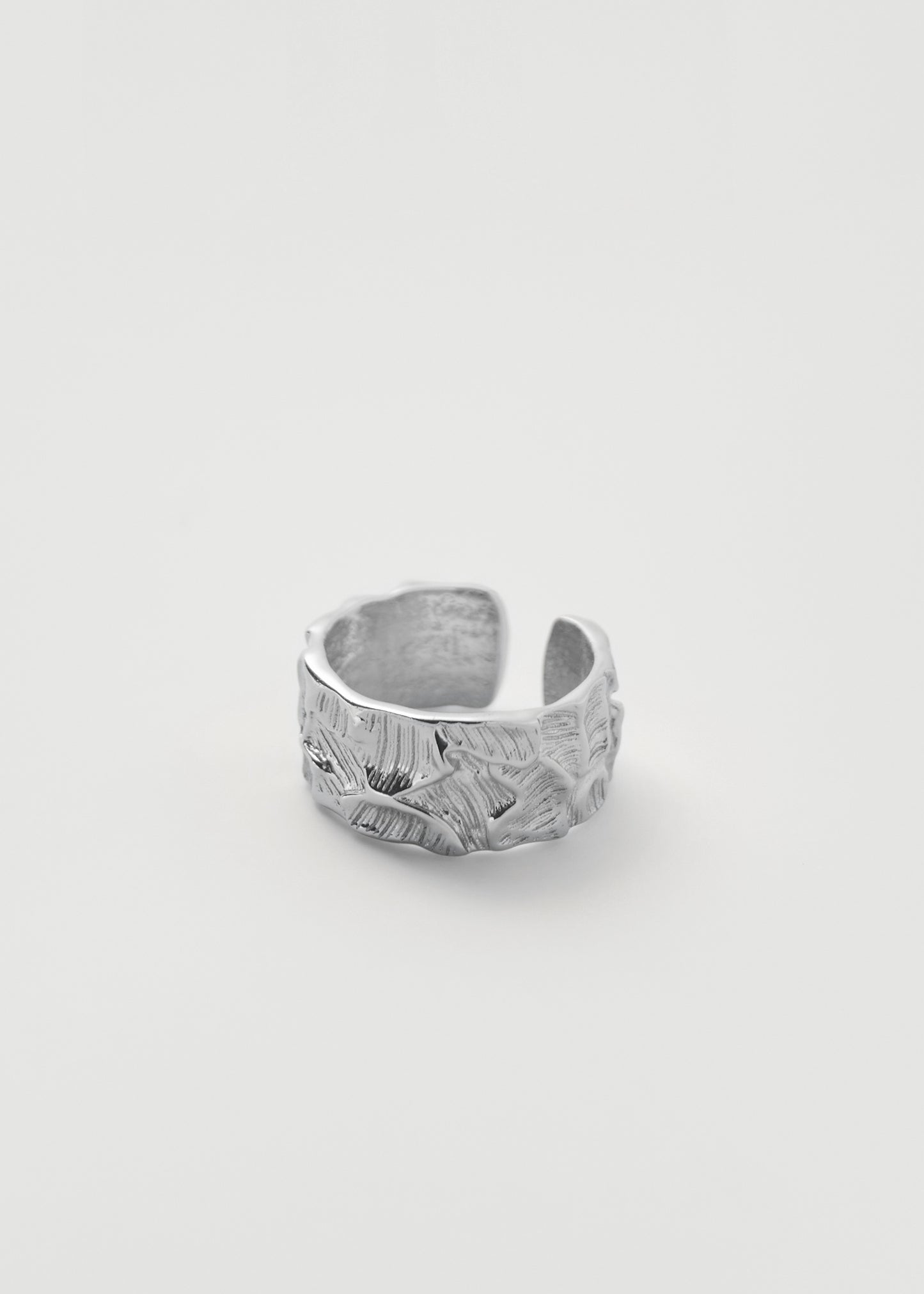 Turtle Shell Ring Silver