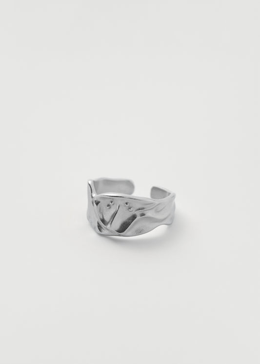 Flakey Ring Silver