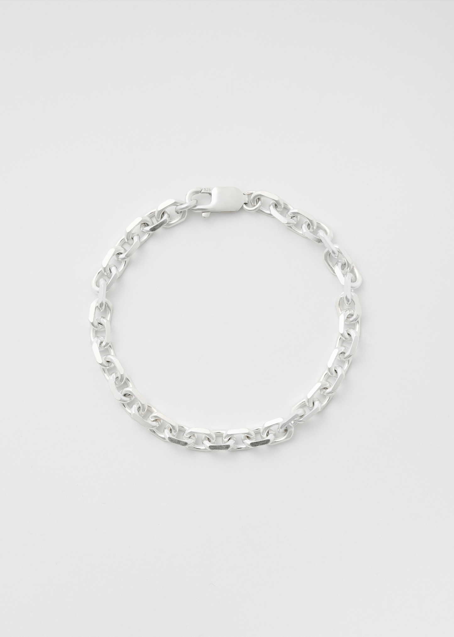 Silver Anchor Bracelet 7mm