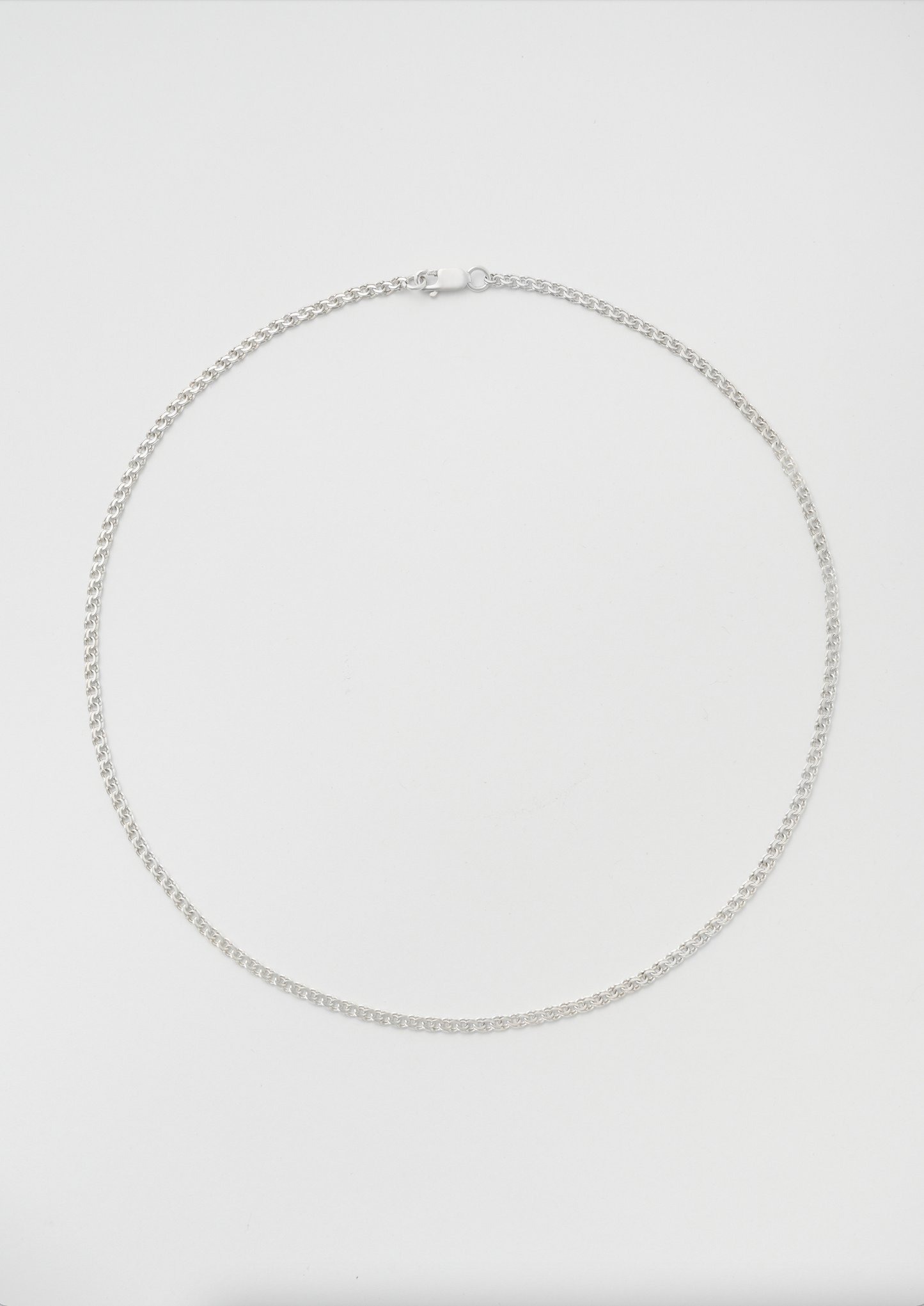 Silver Bismarck Necklace 2mm