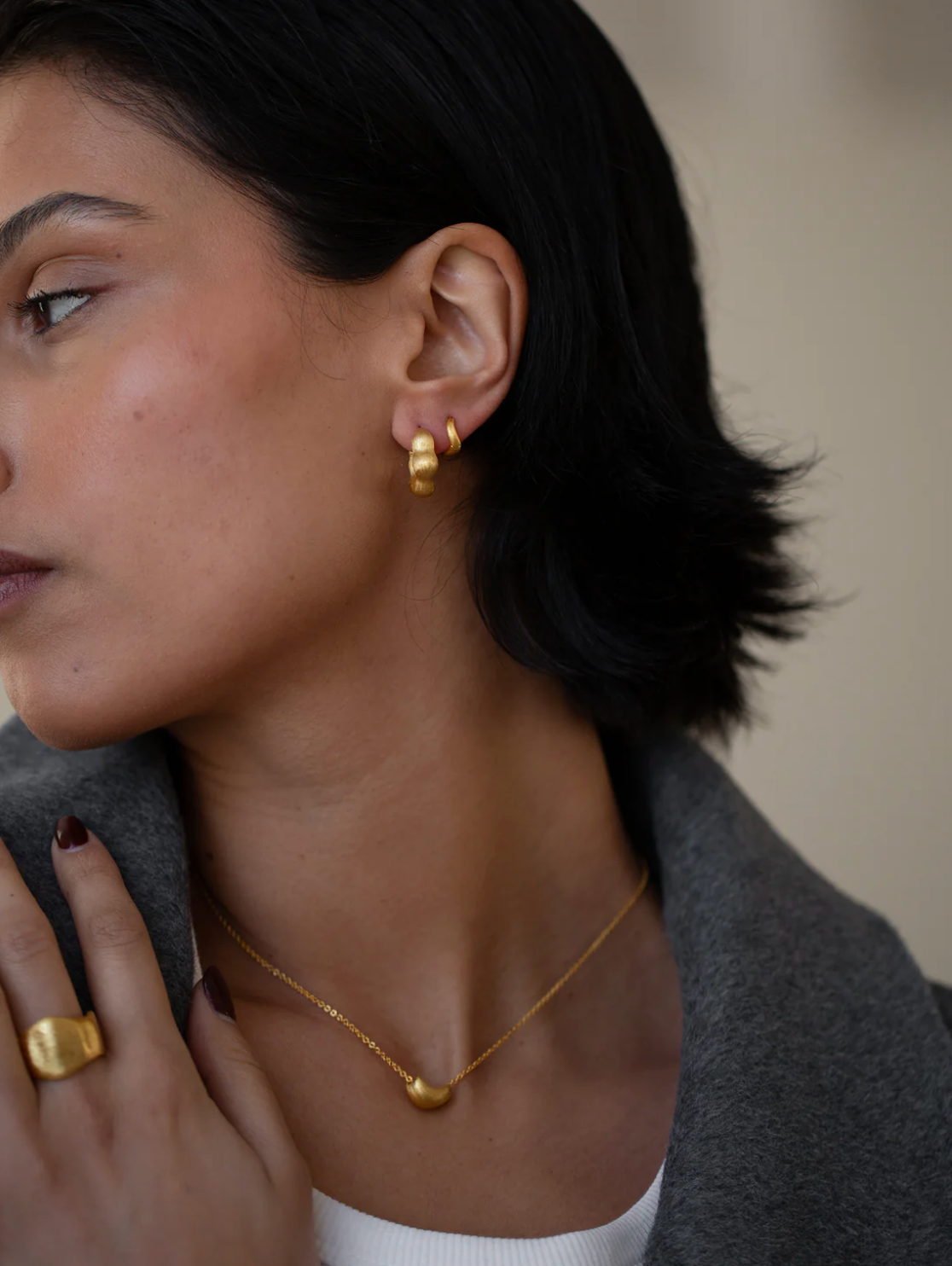 Brushed Earrings