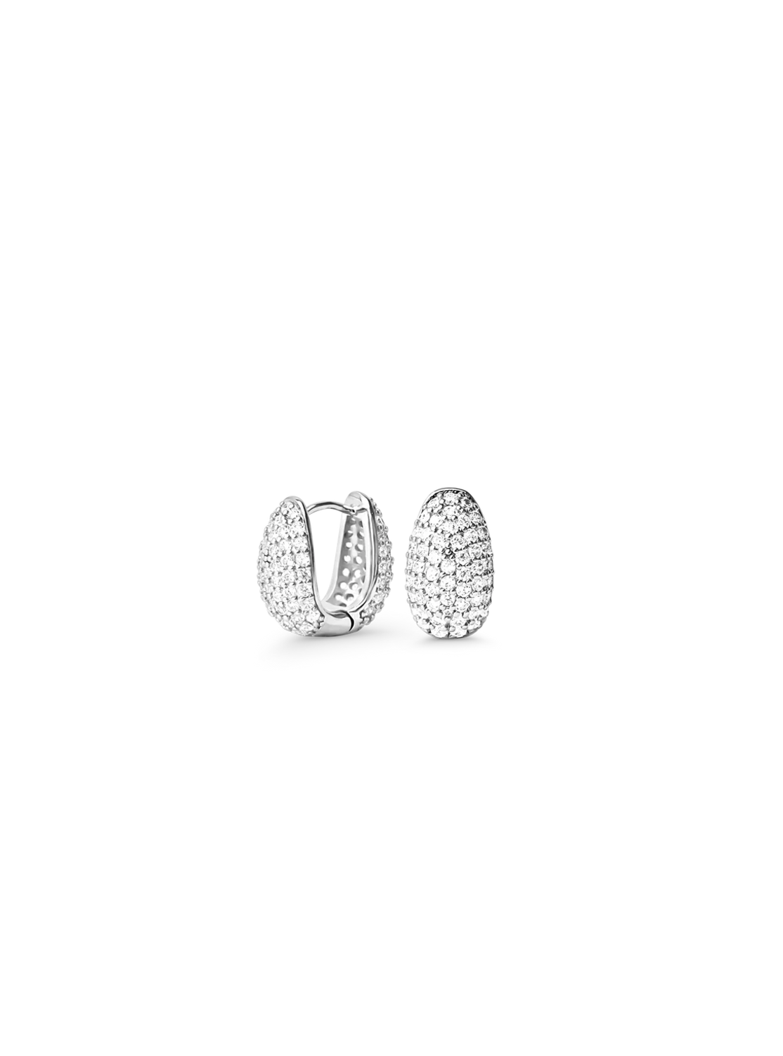 Elysian Pave Huggies Silver