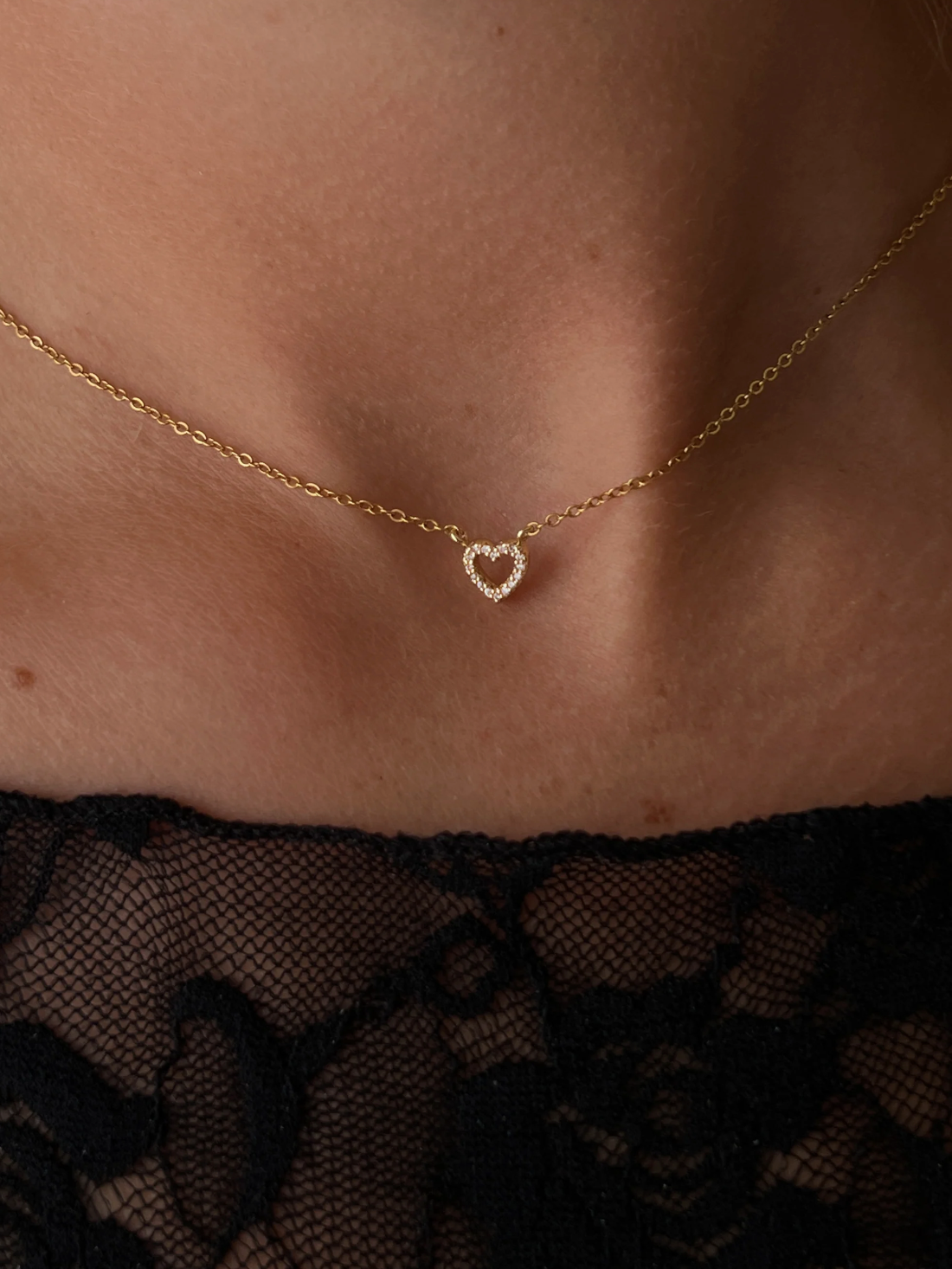 Zirconia Heart Necklace