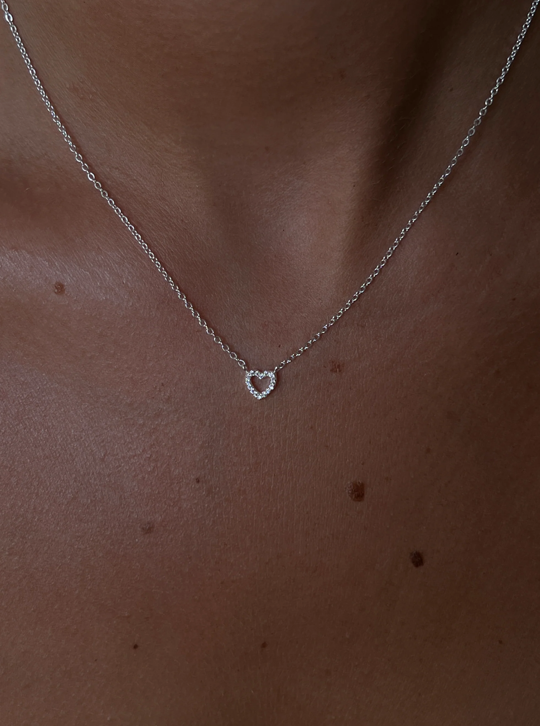 Zirconia Heart Necklace