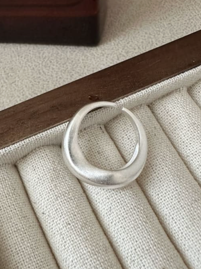 Brushed Adjustable Ring