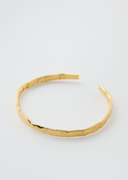 Gold Textured Bracelet