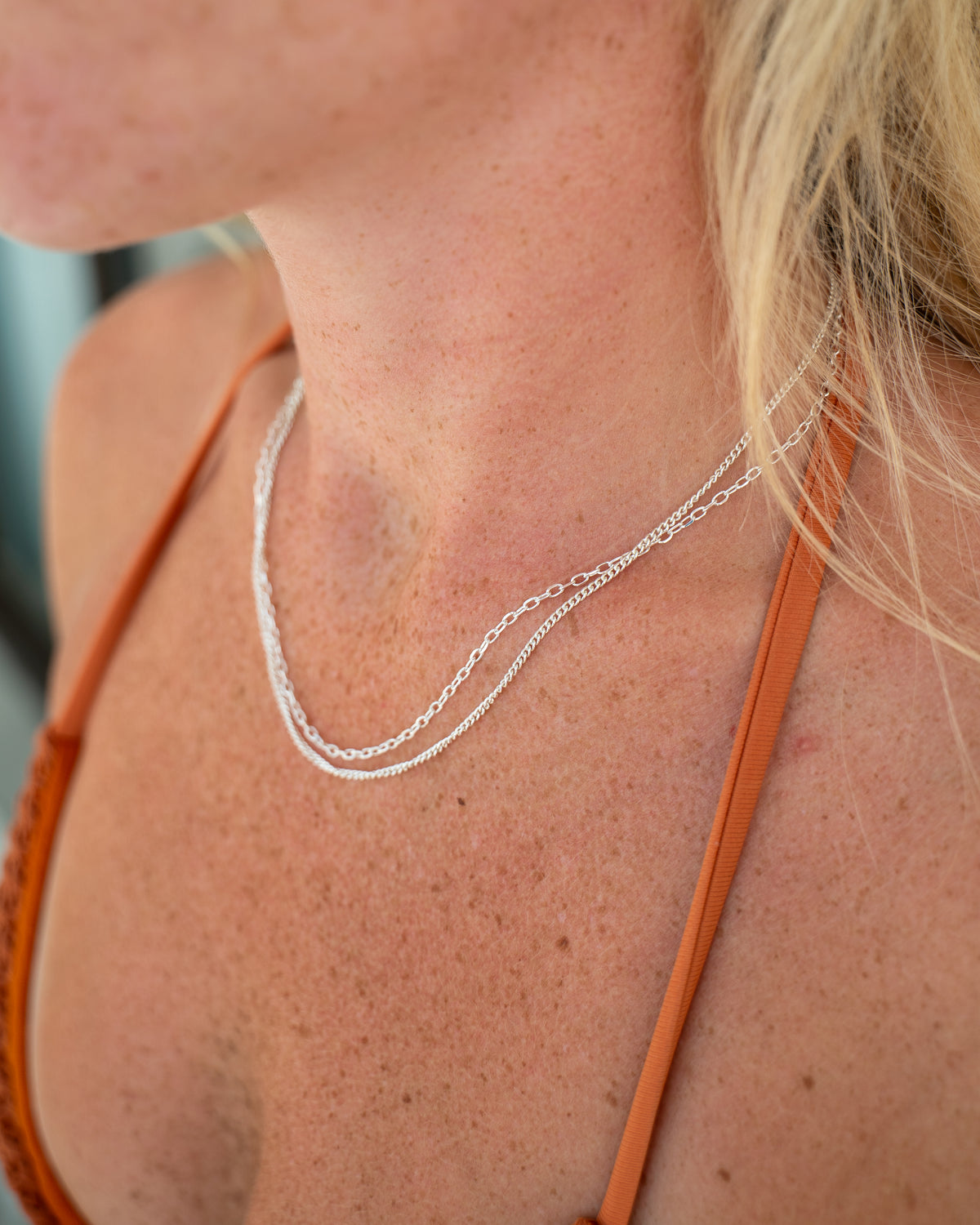 Pansar Necklace Silver 1mm