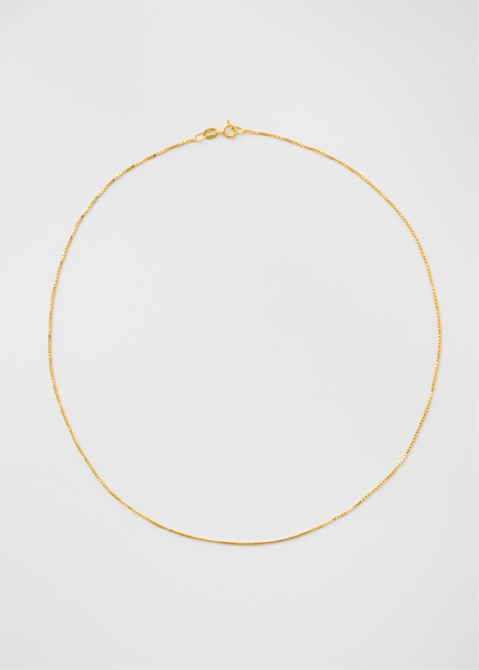 venezia gold plated necklace by sad 1mm