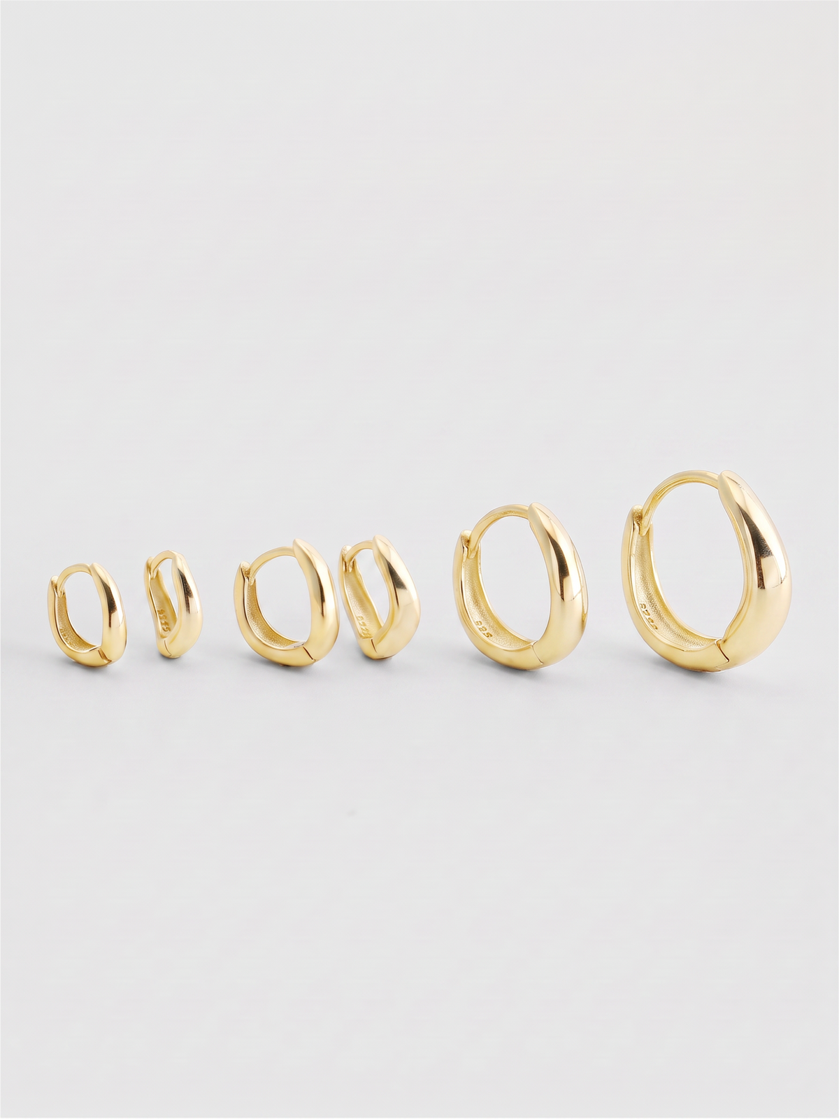Wavy Hoops Silver