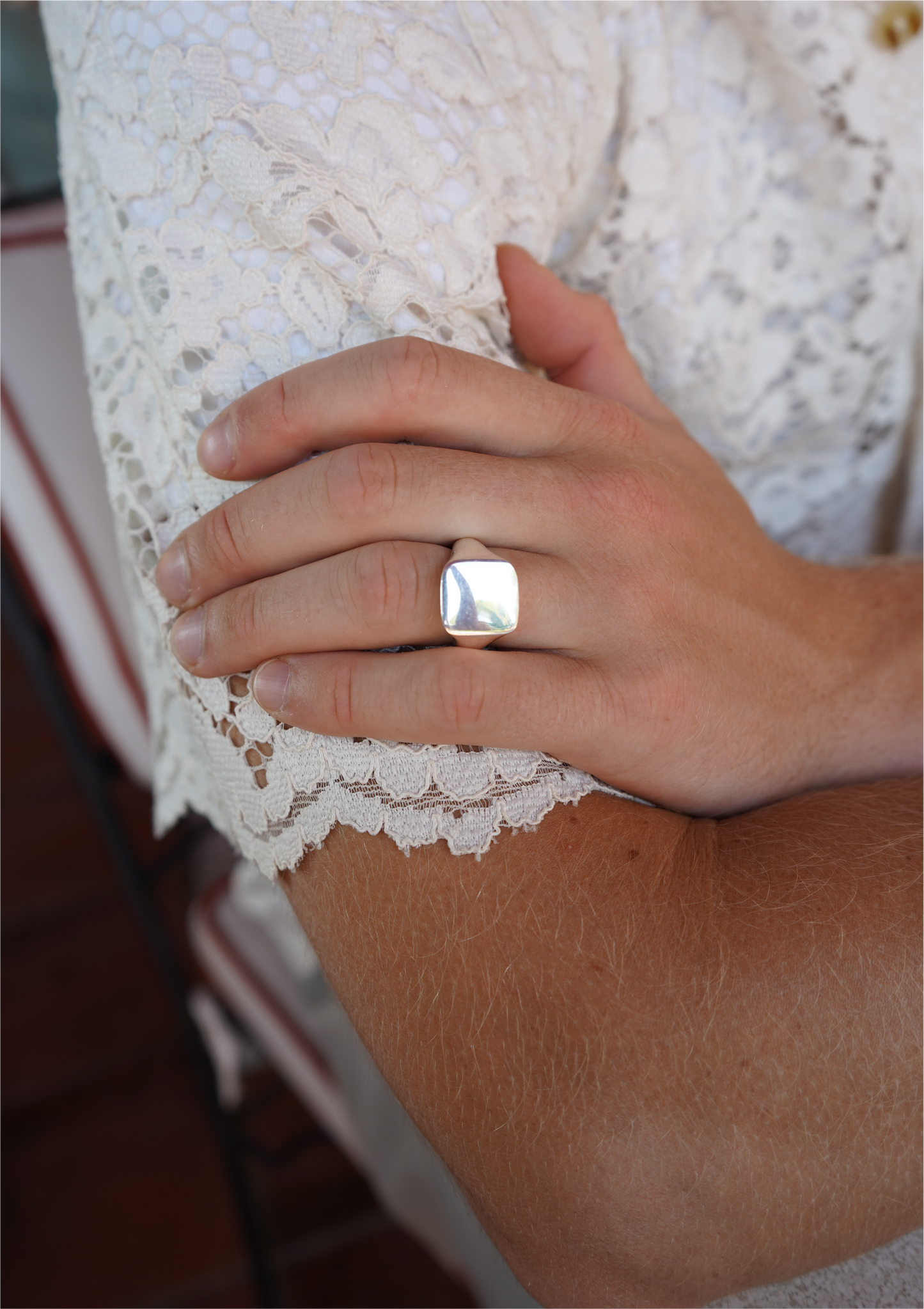 Aura Signet Ring Silver