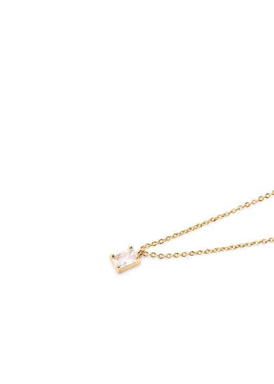 Baguette Necklace Gold