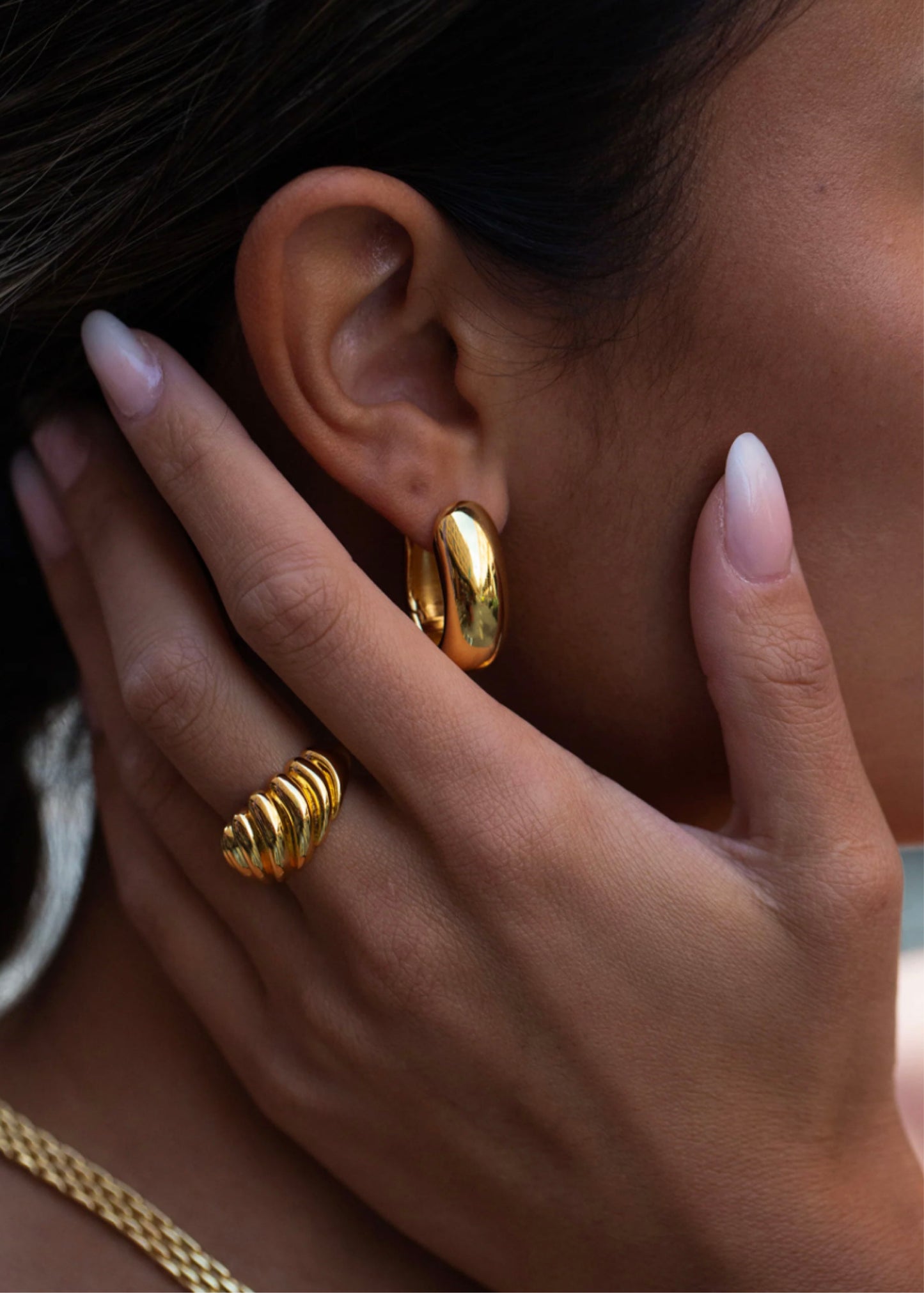 Retro Croissant Ring