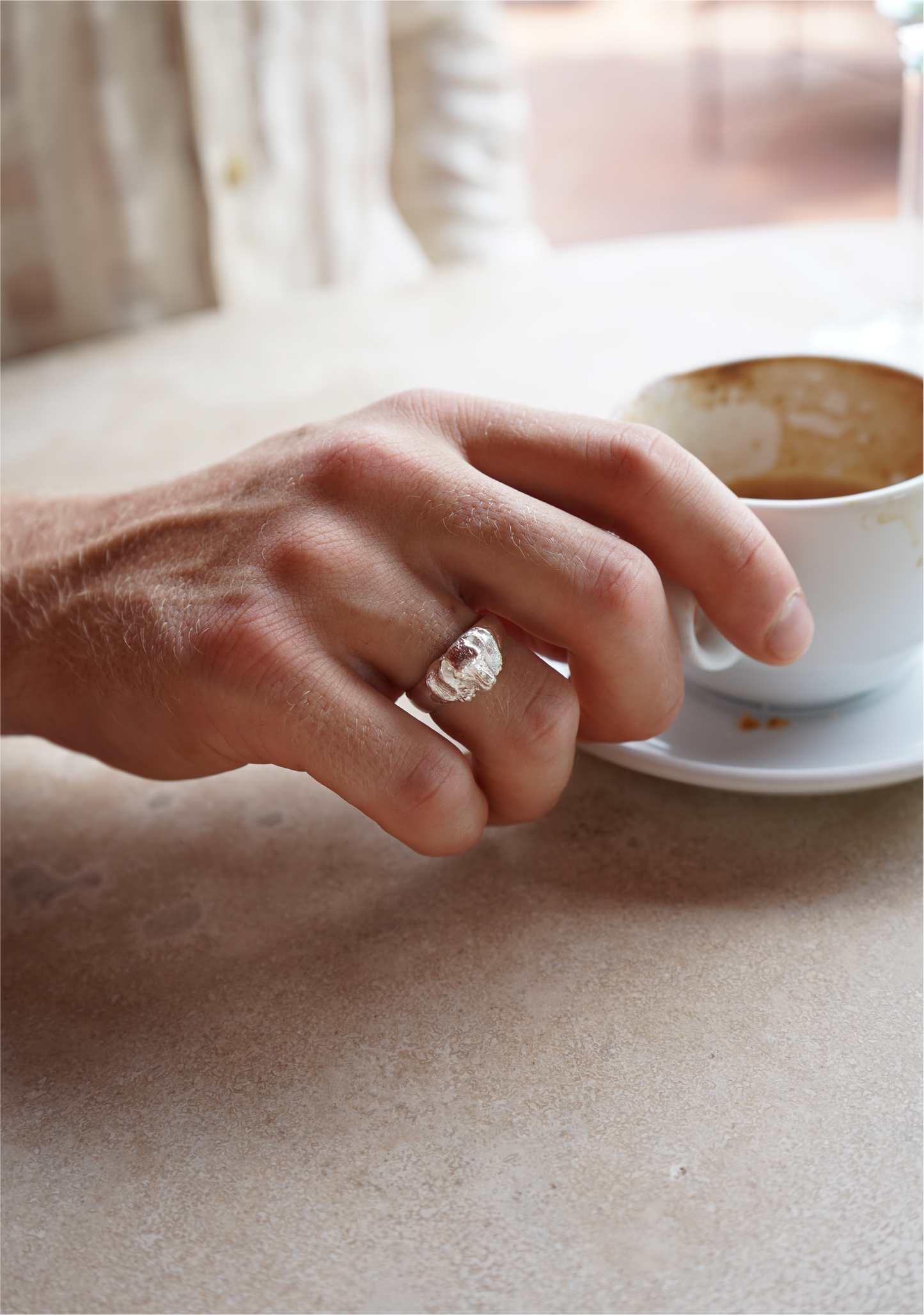 Silver Dog Signet Ring