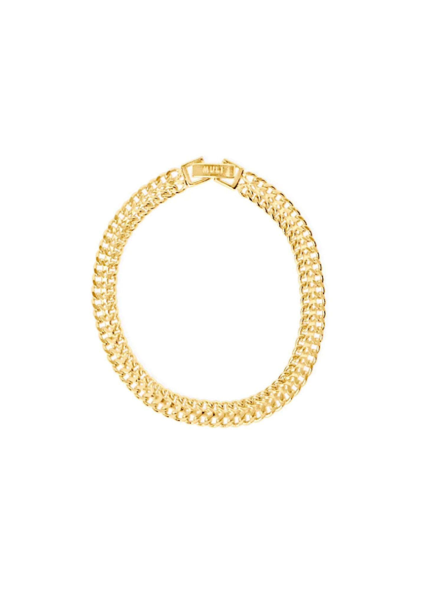 Double Curb Chain Bracelet