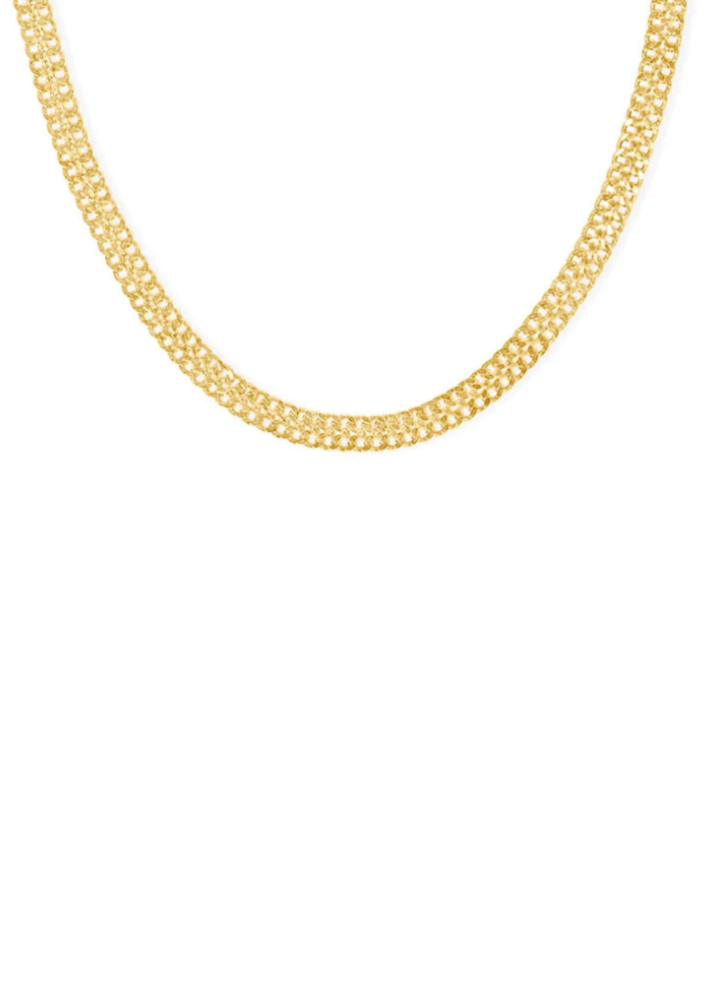 Double Curb Chain Necklace