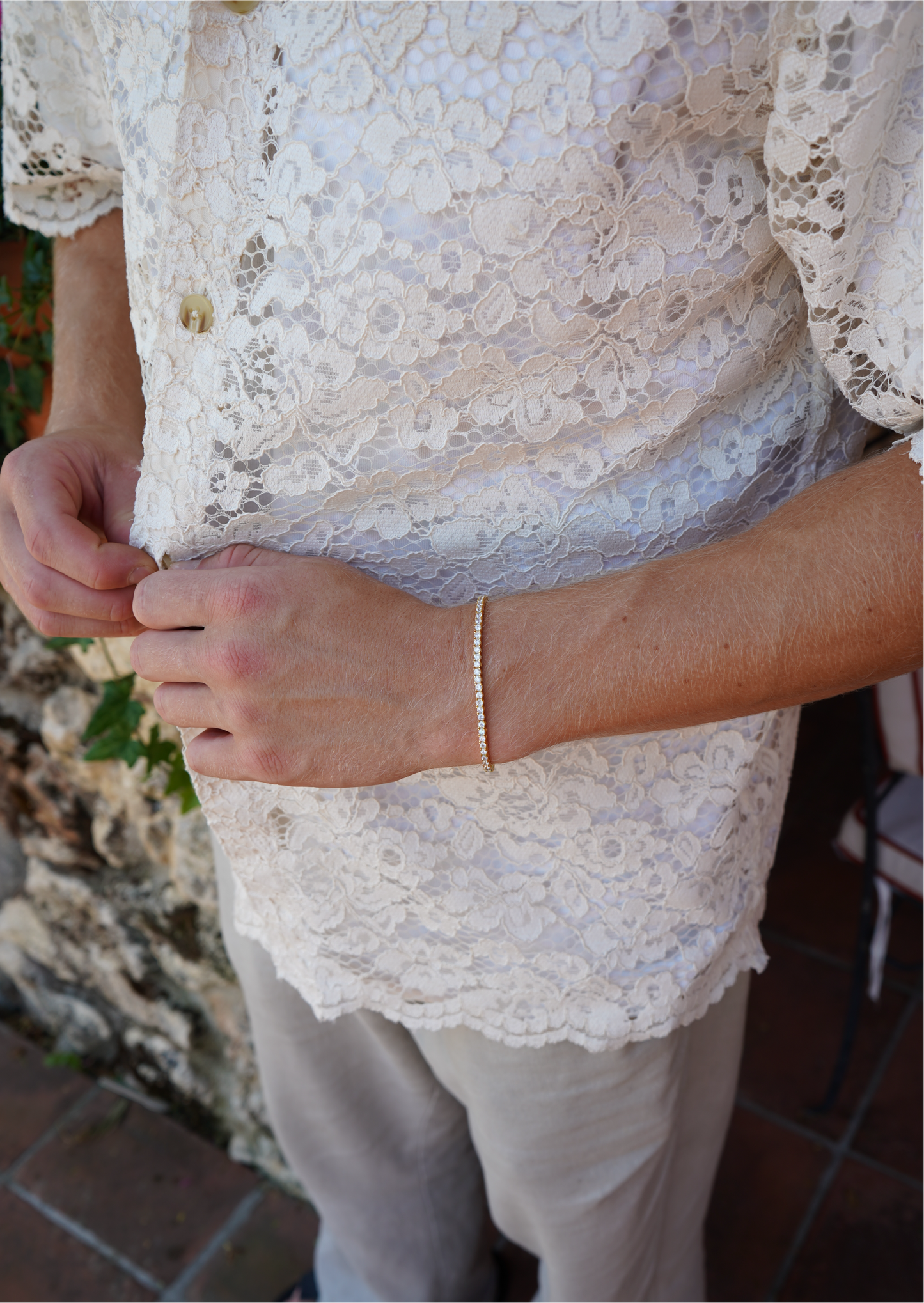 Gold Tennis Bracelet 2,5mm